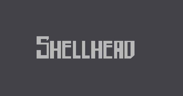 Shellhead 2 font thumb